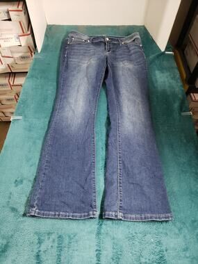 Apt 9 Jeans Size 10 Women Blue Denim Stretch Pants Ladies Mid Rise Bootcut